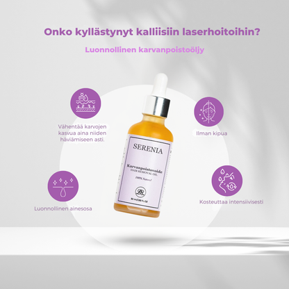 YÖAIKAISE KARVANPOISTOÖLJY - Karvojen pysyvä poistuminen!